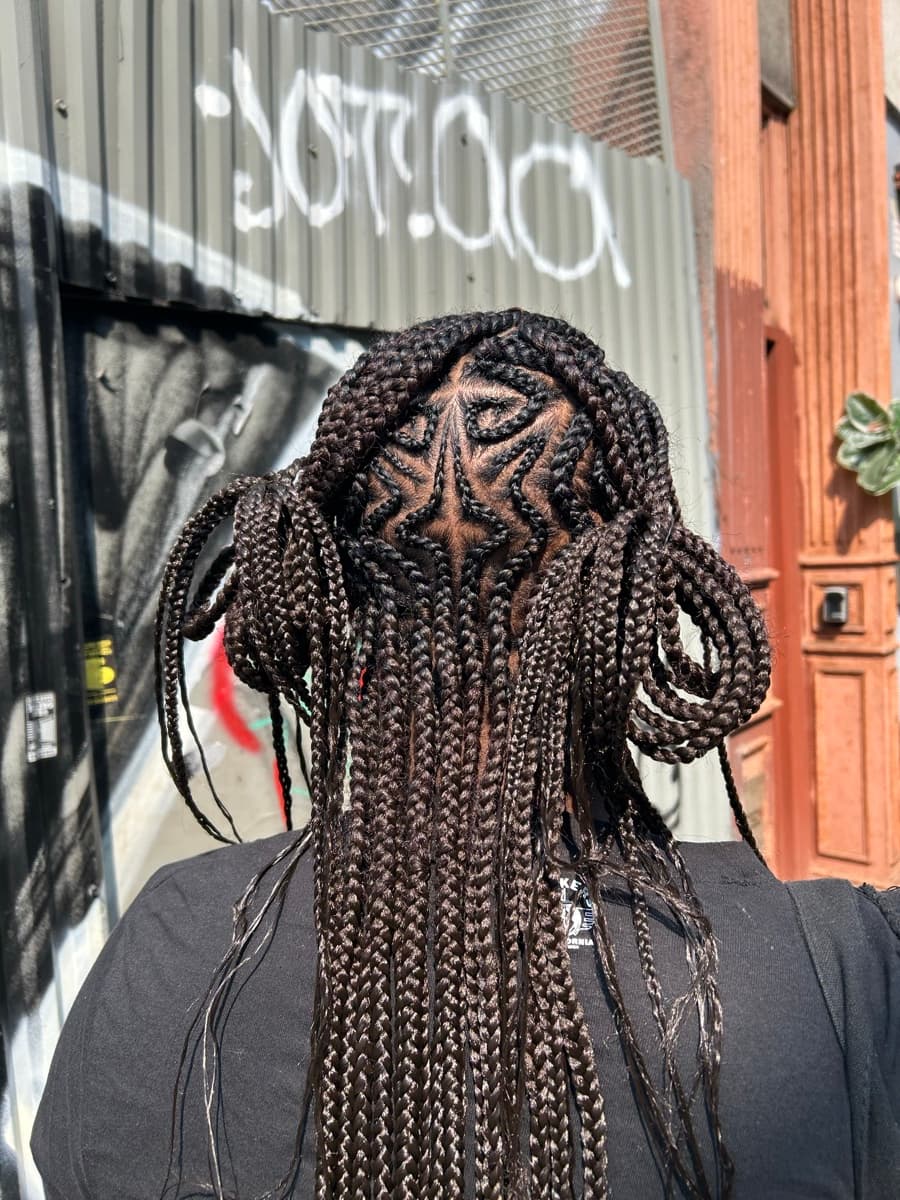 Statement swirl parting