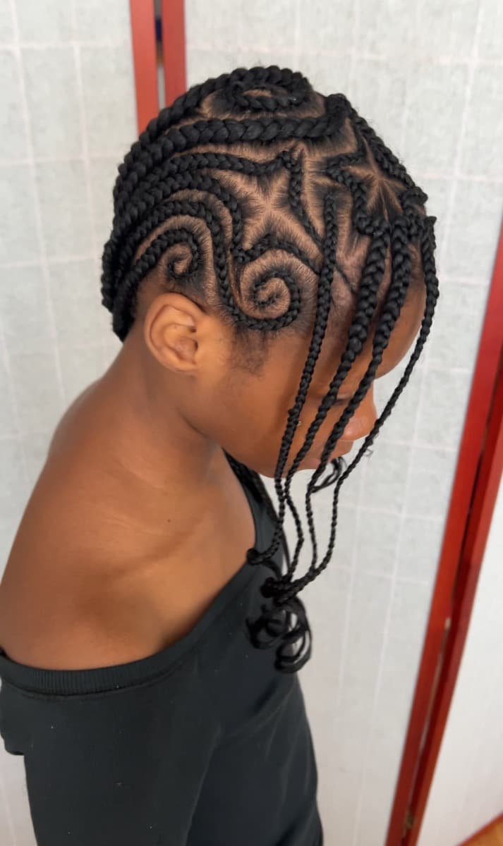 Radial swirl parting