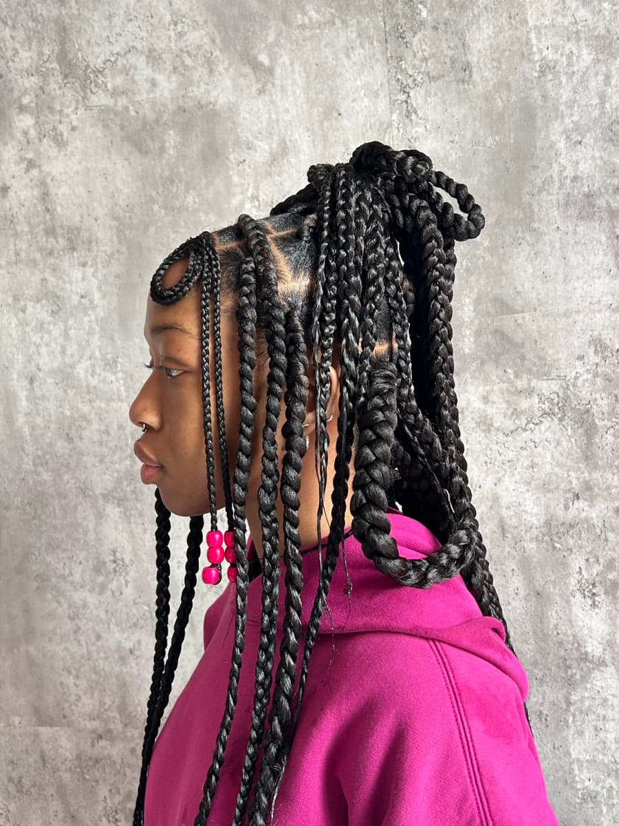 Beaded braid profile