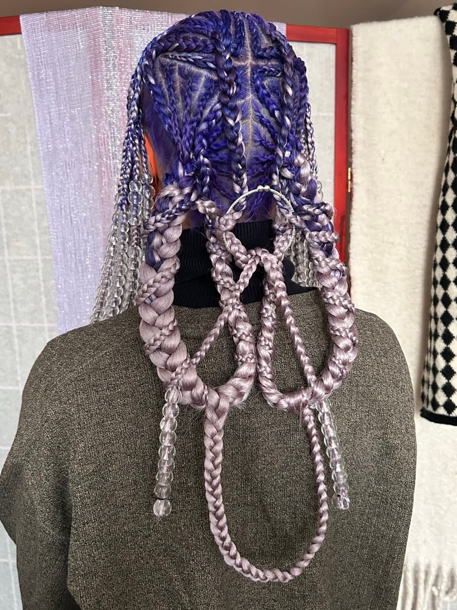 Lavender braided color